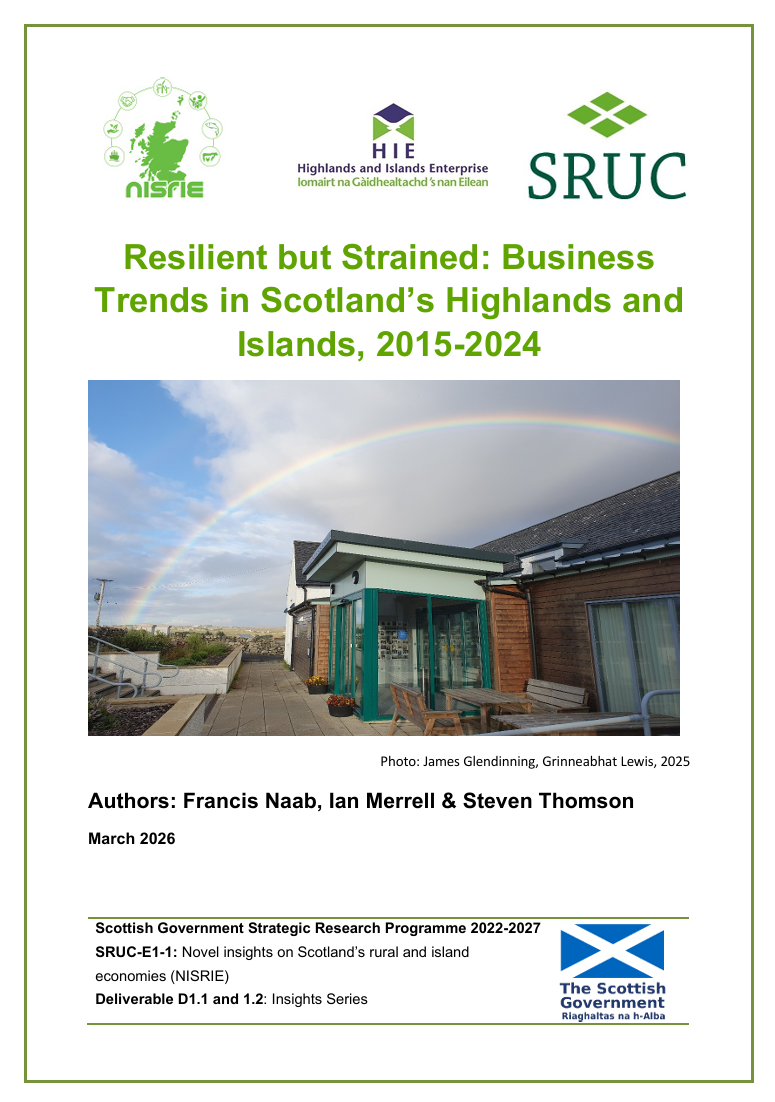 Business performance and confidence in the Highlands and Islands, 2015–2024